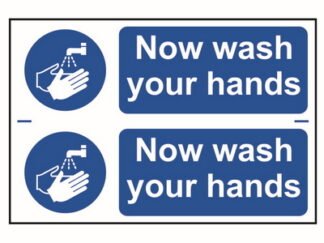 Scan Now Wash Your Hands - PVC 300 x 200mm (5015397133410) SCA0404