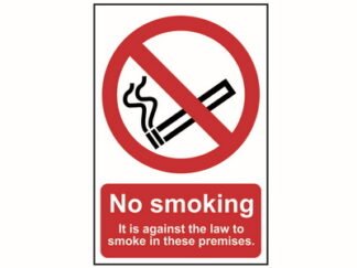 Scan No Smoking It Is Against The Law To Smoke In These Premises - PVC 200 x 300mm (5015397300805) SCA0567