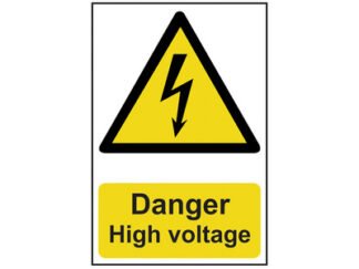 Scan Danger High Voltage - PVC 200 x 300mm (5015397130211) SCA0761