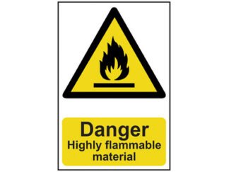 Scan Danger Highly Flammable Material - PVC 200 x 300mm (5015397130730) SCA0901