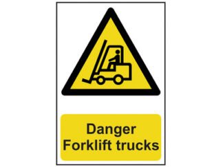 Scan Danger Forklift Trucks - PVC 200 x 300mm (5015397130938) SCA0954