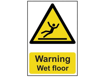 Scan Warning Wet Floor - PVC 200 x 300mm (5015397131102) SCA1107