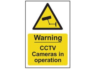 Scan Warning CCTV Cameras in Operation - PVC 200 x 300mm (5015397169761) SCA1311