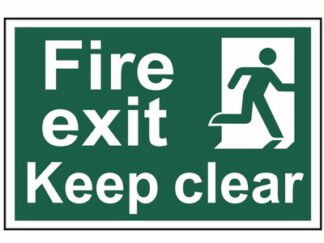 Scan Fire Exit Keep Clear - PVC 300 x 200mm (5015397136244) SCA1513