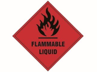 Scan Flammable Liquid SAV - 100 x 100mm (5015397220141) SCA1850S