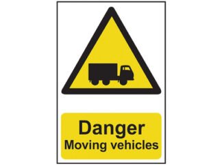 Scan Danger Moving Vehicles - PVC 400 x 600mm (5015397140944) SCA4100