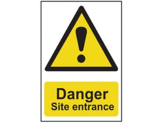 Scan Danger Site Entrance - PVC 400 x 600mm (5015397140968) SCA4102