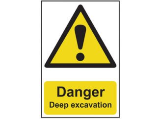 Scan Danger Deep Excavation - PVC 400 x 600mm (5015397140975) SCA4103