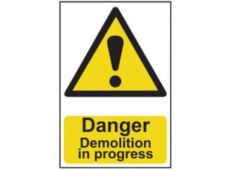 Scan Danger Demolition In Progress - PVC 400 x 600mm (5015397141002) SCA4106