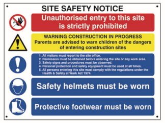 Scan Composite Site Safety Notice - FMX 800 x 600mm (5015397146472) SCA4550