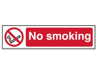Scan No Smoking - PVC Sign 200 x 50mm (5015397144157) SCA5050