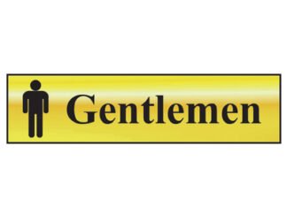 Scan Gentlemen - Polished Brass Effect 200 x 50mm (5015397144652) SCA6003
