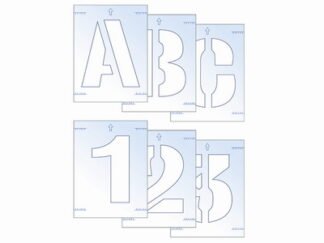 Scan Letter & Number Stencil Kit 25mm (5015397151124) SCA9403
