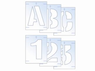 Scan Letter & Number Stencil Kit 100mm (5015397163790) SCA9406