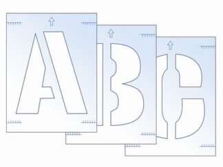 Scan Letter Stencil Kit 300mm (5015397151186) SCA9417