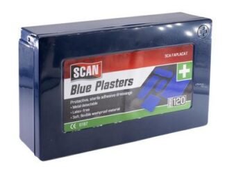 Scan Assorted Hypoallergenic Blue Plasters 120 (5023969278070) SCAFAPLACAT