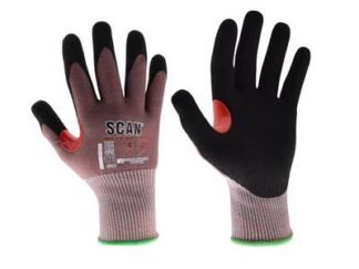 Scan Nitrile Palm Cut F Gloves - XXL (Size 11) (5023969011240) SCAGLOCUTFXX
