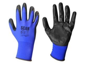 Scan Max - Dexterity Nitrile Gloves - L (Size 9) (5023969318868) SCAGLODEXTL