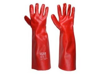 Scan PVC Gauntlet 45cm (18in) - L (Size 9) (5023969253381) SCAGLOGAUN18