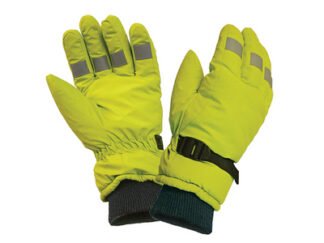 Scan Hi-Visibility Gloves Yellow - L (Size 9) (5023969298528) SCAGLOHVISL