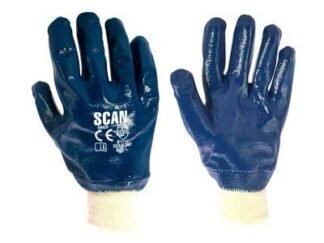 Scan Nitrile Knitwrist Heavy-Duty Gloves (5023969224275) SCAGLONIT