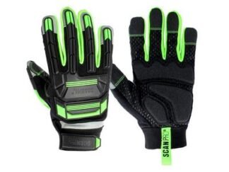 Scan Anti Impact Synthetic Leather & Polymer Gloves - XXL (Size 11) (5023969009476) SCAGLOPAIXXL