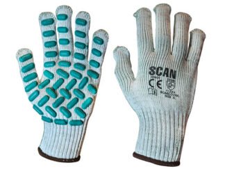 Scan Vibration Resistant Latex Foam Gloves - XL (Size 10) (5023969318752) SCAGLOVRXL