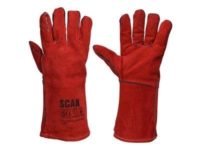 Scan Welders Gauntlets - Large (Size 9) (5023969234410) SCAGLOWELRED