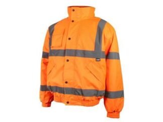 Scan Hi-Vis Bomber Jacket Orange - L (44in) (5023969005874) SCAHVBJLO