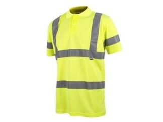 Scan Hi-Vis Yellow Polo Shirt - M (40in) (5023969006208) SCAHVPSM