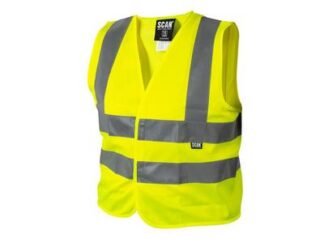 Scan Hi-Vis Waistcoat Yellow - Child 4-6 (5023969006376) SCAHVWC6