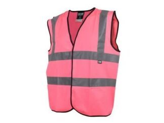 Scan Hi-Vis Pink Waistcoat - M (41in) (5023969006505) SCAHVWMP