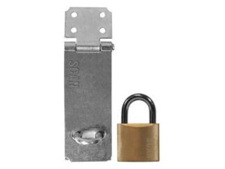 Scan Hasp and Staple 117mm + 40mm Padlock (5023969008202) SCAPHSGP117