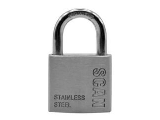 Scan Stainless Steel Padlock 38mm (5023969008240) SCAPLSS38