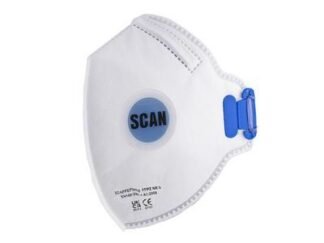 Scan Fold Flat Disposable Mask Valved FP2 Protection (Pack 10) (5023969013961) SCAPPEP2FFVB