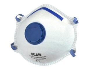 Scan Moulded Disposable Mask Valved FFP2 Protection (Pack 10) (5023969289403) SCAPPEP2MVB