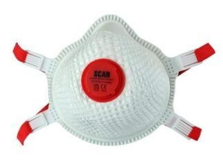Scan Moulded Valved Masks FFP3 with Mesh (Pack 2) (5023969305554) SCAPPEP3VDUR