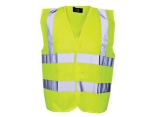 Scan Hi-Vis Yellow Waistcoat - Child 10-13 (35in) (5023969296722) SCAWWHVWC13