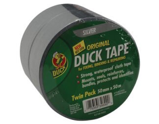 Shurtape Duck Tape® Original 50mm x 50m Silver (Twin Pack) (0075353346990) SHU211115