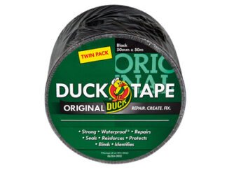 Shurtape Duck Tape® Original 50mm x 50m Black (Twin Pack) (0075353347058) SHU232336