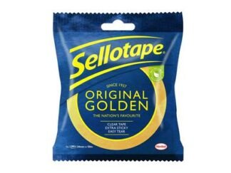 Sellotape Blister Pack 24mm x 50m Golden (5010305049890) SLT1629135