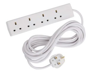 Smj Extension Lead 240V 4-Way 13A 5m (5060038161505) SMJB4W5MP