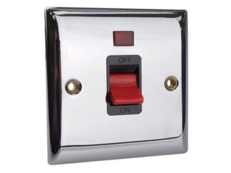 Smj DP Neon Switch 45A Chrome (5060038171498) SMJSW45SGNCH