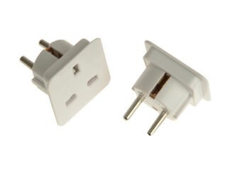 Smj European Travel Adaptor Twin Pack (5060038161758) SMJTAEUPC
