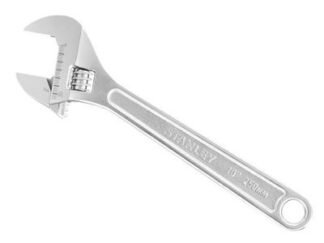 Stanley Metal Adjustable Wrench 250mm (10in) (3253560131234) STA013123