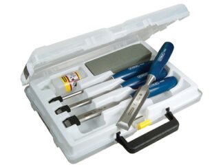 Stanley 5002 Bevel Edge Chisel & Oilstone Set, 6 Piece (3253560161309) STA016130