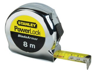 Stanley PowerLock® BladeArmor® Pocket Tape 8m (Width 25mm) (Metric only) (3253560335274) STA033527