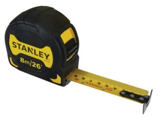 Stanley Grip Pocket Tape 8m/26ft (Width 28mm) (3253560335694) STA033569