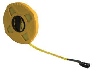 Stanley Closed Case Fibreglass Long Tape 30m/100ft (Width 13mm) (3253560342623) STA034262