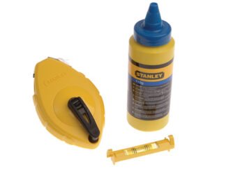 Stanley Chalk Line 30m, Blue Chalk & Level (3253560474430) STA047443
